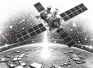 космический аппарат (стилизованое изображение)