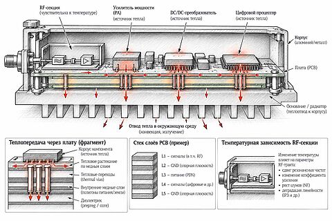 СХЕМА: поперечный разрез условного терминала