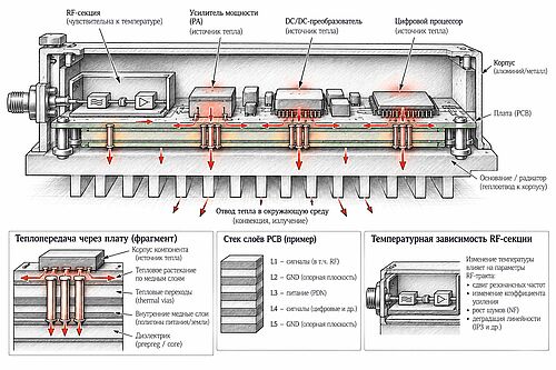 СХЕМА: поперечный разрез условного терминала