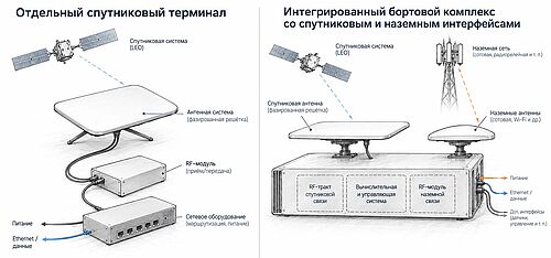 СХЕМА: два варианта пользовательской архитектуры