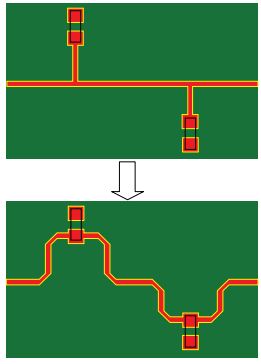Рис. 6. Избегайте тупиковых трассировок, реализуя последовательную маршрутизацию