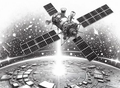 космический аппарат (стилизованое изображение)