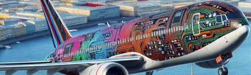 самолёт (сгенерированное изображение)