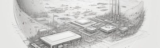 электроника для космоса (стилизованное изображение)