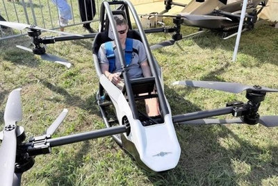 Одноместный летающий автомобиль. Источник изображения: ТАСС